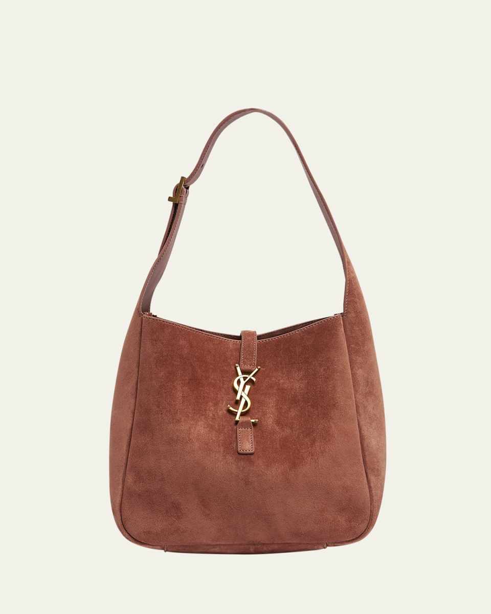 Le 5 A 7 Small Suede Hobo Shoulder Bag
